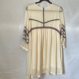 BA&SH Colombe Embroidered Shift Dress